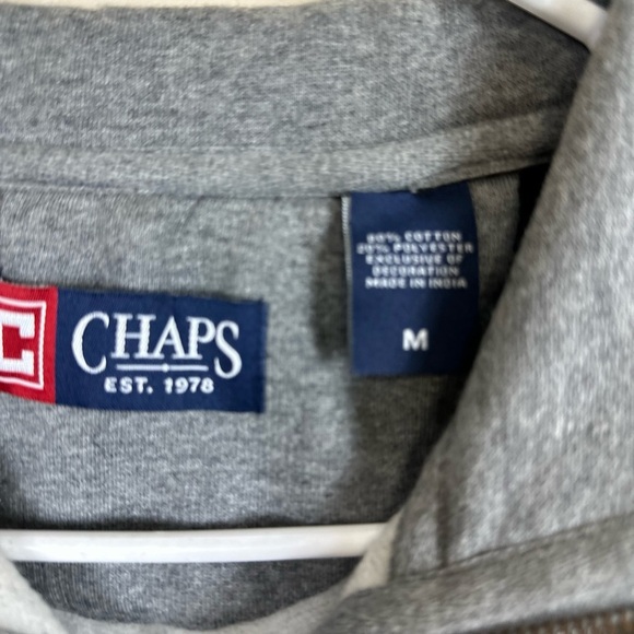 Chaps size medium. Fleece jacket like new p2p 23” length 28 blue / grey - Picture 8 of 9